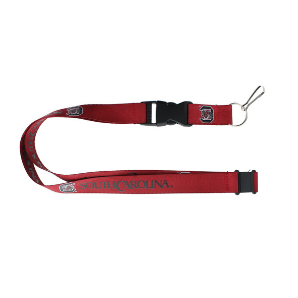South Carolina Gamecocks Lanyard Keychain ID Holder NCAA Fan Accessory - Red