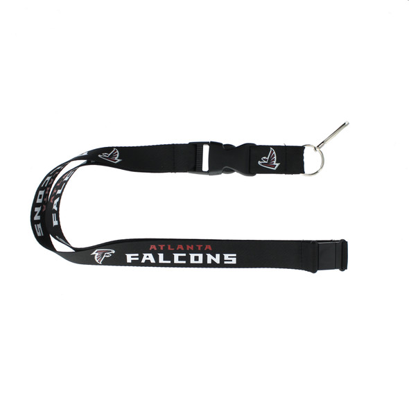 Atlanta Falcons Lanyard Keychain ID Holder NFL Fan Accessory Black