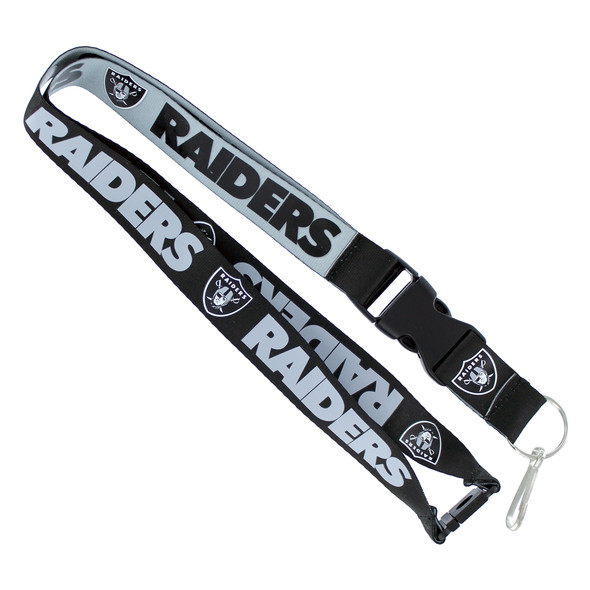 Las Vegas Raiders Lanyard Keychain ID Holder NFL Fan Accessory Reversible