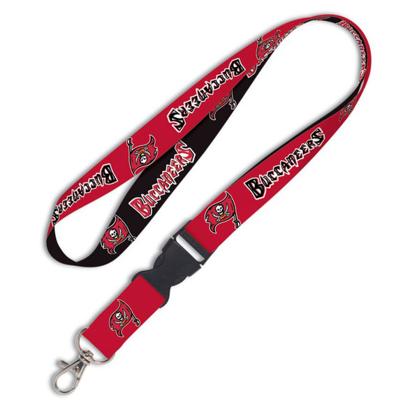 Tampa Bay Buccaneers Lanyard Keychain ID Holder NFL Fan Accessory Reversible