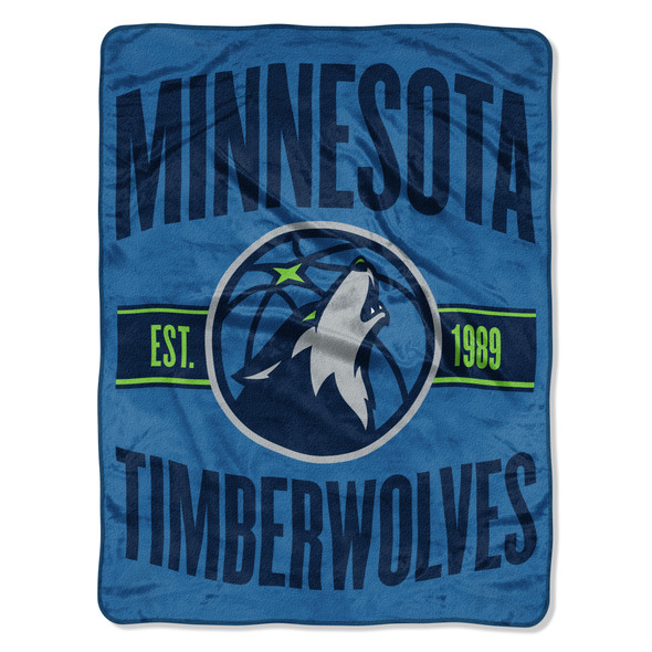 Minnesota Timberwolves Blanket 46x60 Micro Raschel Clear Out Design Rolled Minnesota Timberwolves Blanket 46x60 Micro Raschel Clear Out Design Rolled