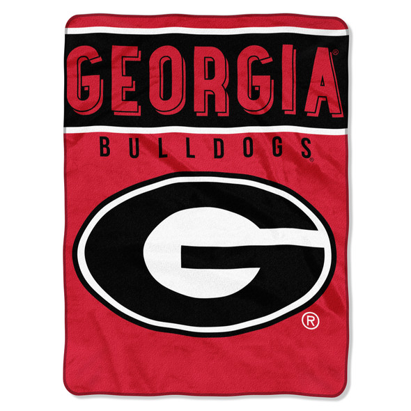 Georgia Bulldogs Blanket 60x80 Raschel Basic Design