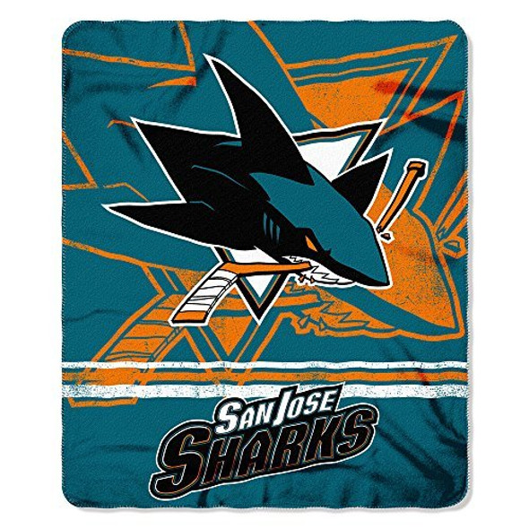 San Jose Sharks Blanket 50x60 Fleece Fade Away Design San Jose Sharks Blanket 50x60 Fleece Fade Away Design