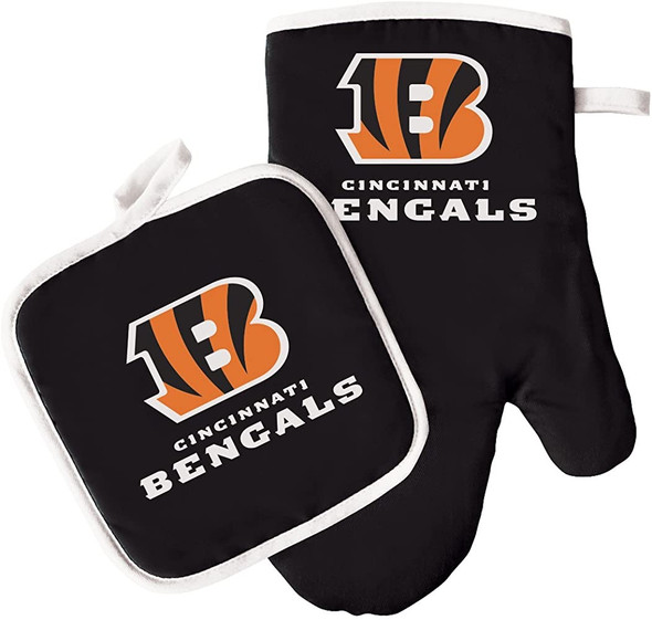 Cincinnati Bengals Oven Mitt and Pot Holder Set