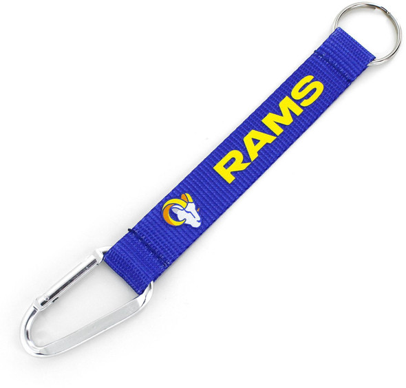 Los Angeles Rams Carabiner Lanyard Keychain ID Holder NFL Fan Accessory Keychain