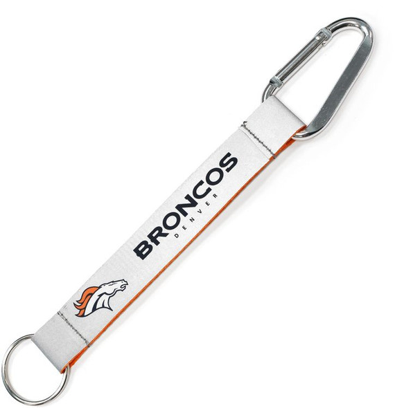 Denver Broncos Reflective Carabiner Lanyard Keychain ID Holder NFL Fan Accessory Keychain