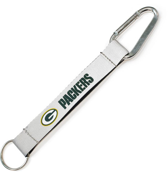 Green Bay Packers Reflective Carabiner Lanyard Keychain ID Holder NFL Fan Accessory Keychain