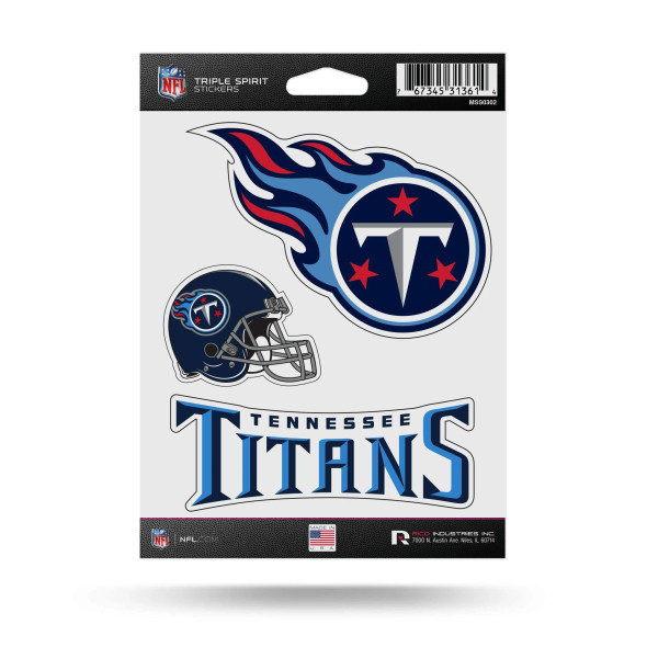 Tennessee Titans Triple Spirit Stickers
