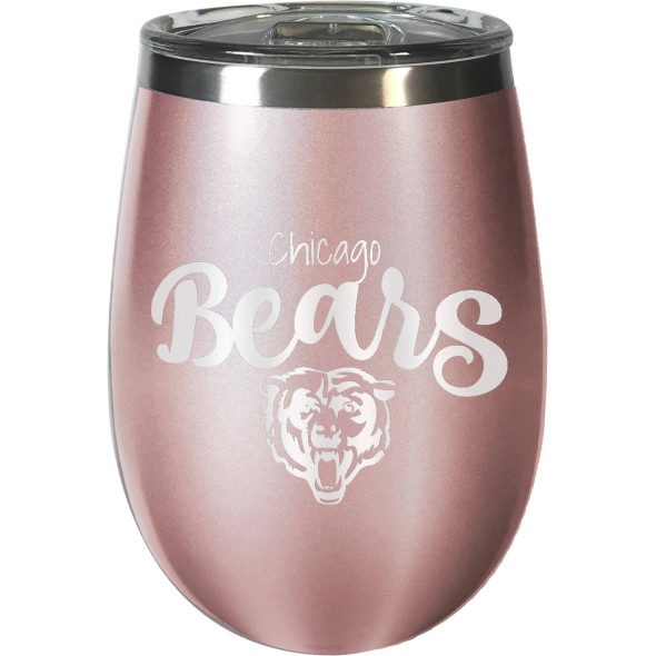 Chicago Bears 10 oz. Rose Gold BLUSH Wine Tumbler