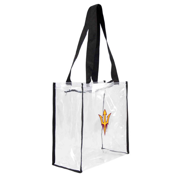 Arizona State Sun Devils Clear Square Stadium Tote Bag NCAA Approved Fan Bag Tote