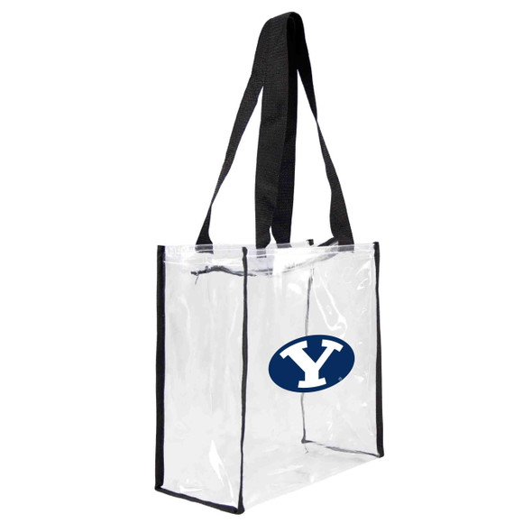 BYU Cougars Clear Square Stadium Tote Bag NCAA Approved Fan Bag Tote