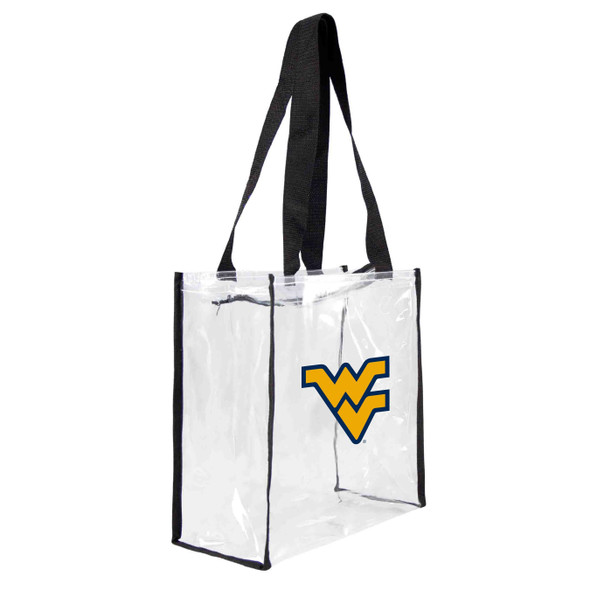 West Virginia Mountaineers Clear Square Stadium Tote Bag NCAA Approved Fan Bag Tote