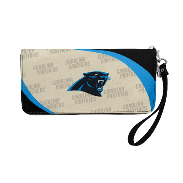 Carolina Panthers Curve Organizer Wallet NFL Fan Wallet Card Holder