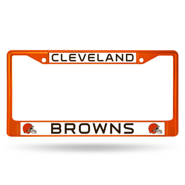 Cleveland Browns Colored License Plate Frame Orange