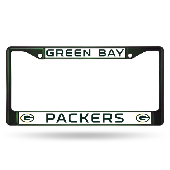 Green Bay Packers Colored License Plate Frame Dark Green
