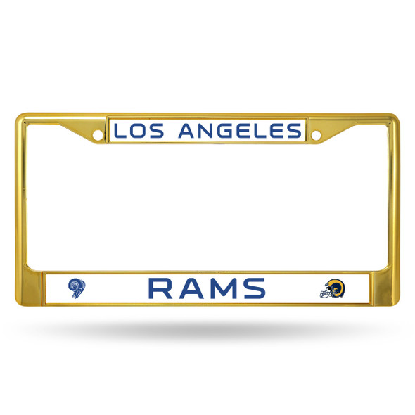 Los Angeles Rams Colored License Plate Frame Secondary Gold