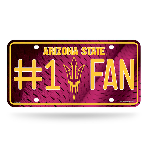 Arizona State Sun Devils License Plate - #1 Fan Arizona State Sun Devils License Plate - #1 Fan