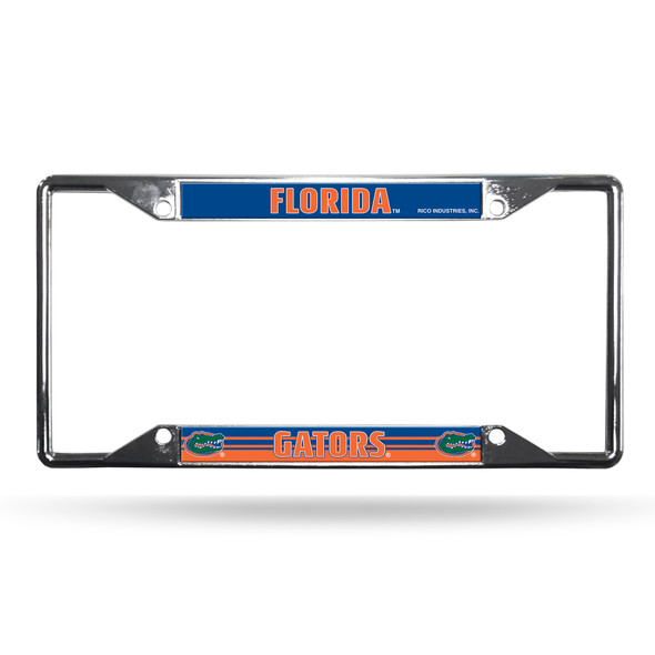Florida Gators License Plate Frame Chrome EZ View