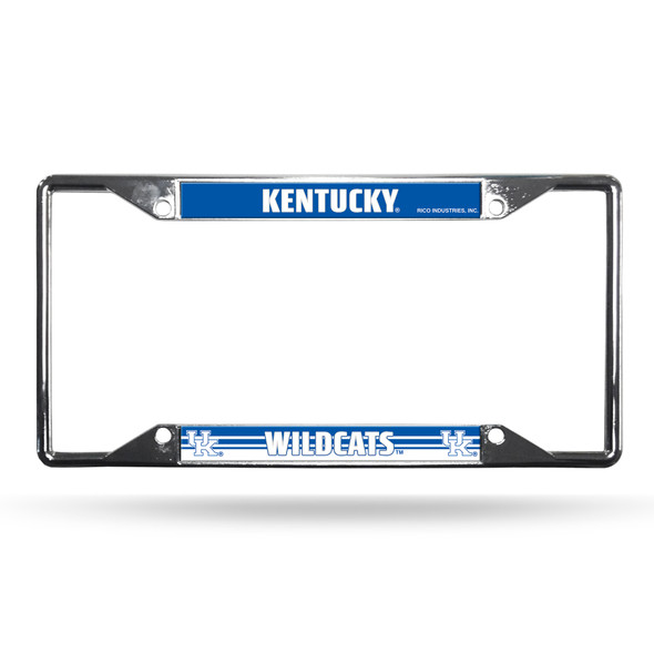 Kentucky Wildcats License Plate Frame Chrome EZ View