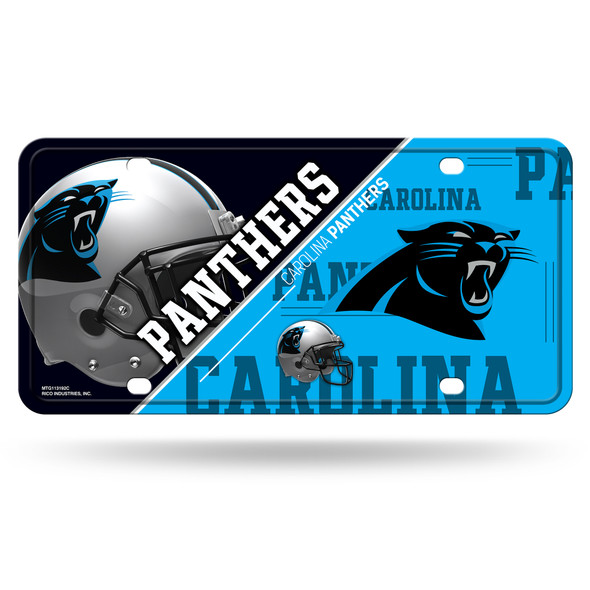 Carolina Panthers License Plate Metal Carolina Panthers License Plate Metal