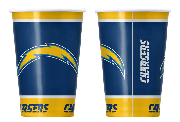 Los Angeles Chargers Disposable Paper Cups
