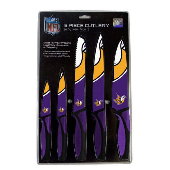 Minnesota Vikings 5pc Kitchen Knife Set
