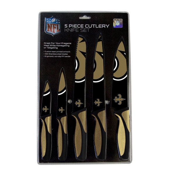 New Orleans Saints 5pc Kitchen Knife Set