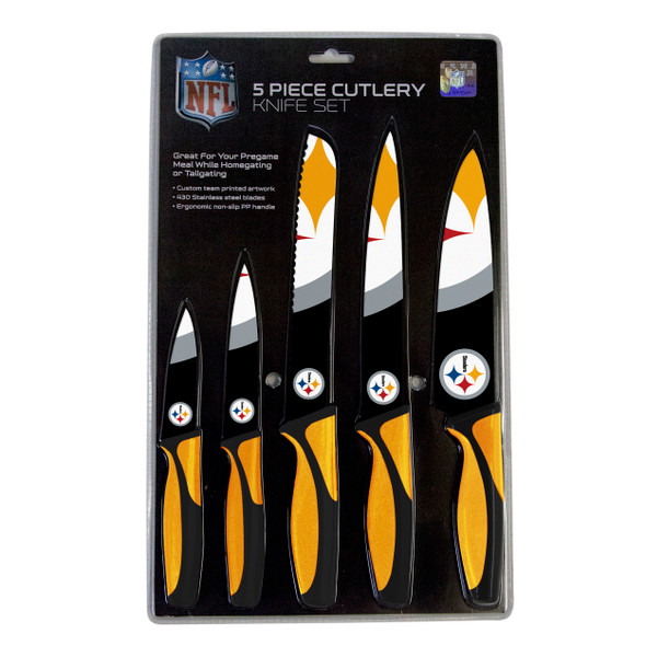Pittsburgh Steelers 5pc Kitchen Knife Set