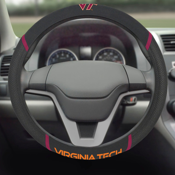 Virginia Tech Hokies Steering Wheel Cover Embroidered NCAA Auto Accessory