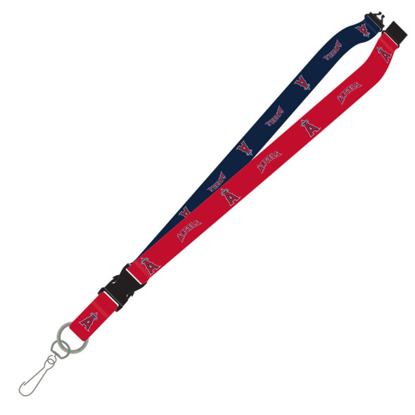 Los Angeles Angels Lanyard Keychain ID Holder MLB Fan Accessory - Two-Tone