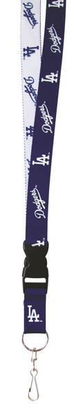 Los Angeles Dodgers Lanyard Keychain ID Holder MLB Fan Accessory - Two-Tone