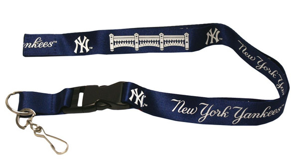 New York Yankees Lanyard Keychain ID Holder MLB Fan Accessory - Breakaway with Key Ring