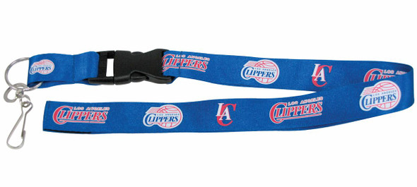 Los Angeles Clippers Lanyard Keychain ID Holder NBA Fan Accessory - Breakaway with Key Ring
