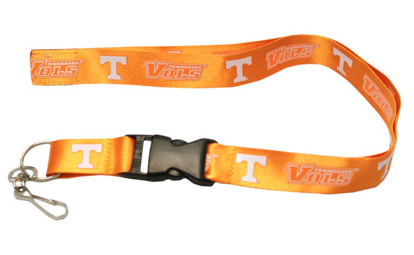 Tennessee Volunteers Lanyard Keychain ID Holder NCAA Fan Accessory Breakaway with Key Ring Style
