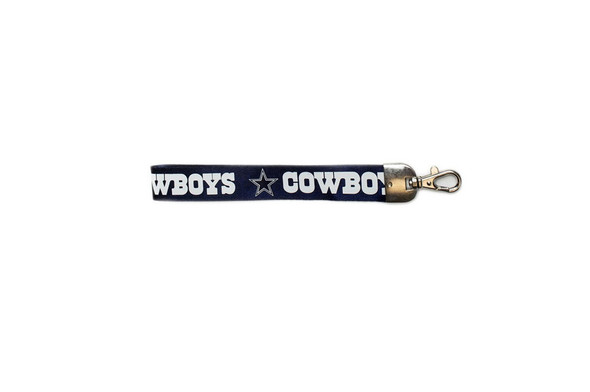 Dallas Cowboys Lanyard Keychain ID Holder NFL Fan Accessory Wristlet Style Blue