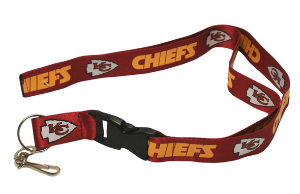 Kansas City Chiefs Lanyard Keychain ID Holder NFL Fan Accessory - Breakaway with Key Ring