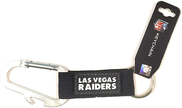 Las Vegas Raiders Carabiner Keychain NFL Key Holder Clip Fan Accessory