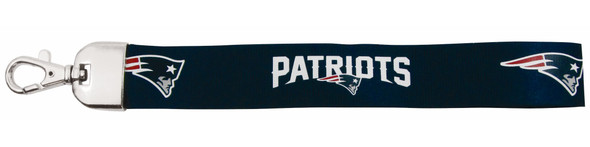 New England Patriots Lanyard Keychain ID Holder NFL Fan Accessory - Wristlet