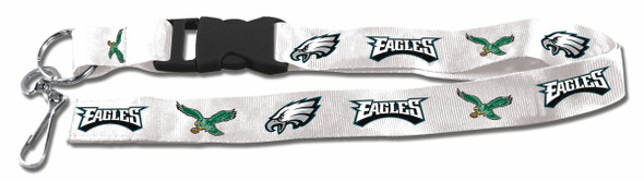 Philadelphia Eagles Lanyard Keychain ID Holder NFL Fan Accessory - Breakaway with Key Ring - Retro Style