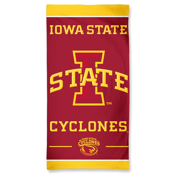 Iowa State Cyclones Beach Towel 30x60 NFL Fan Bath Towel Beach Style