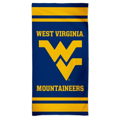 West Virginia Mountaineers Beach Towel 30x60 NFL Fan Bath Towel Beach Style