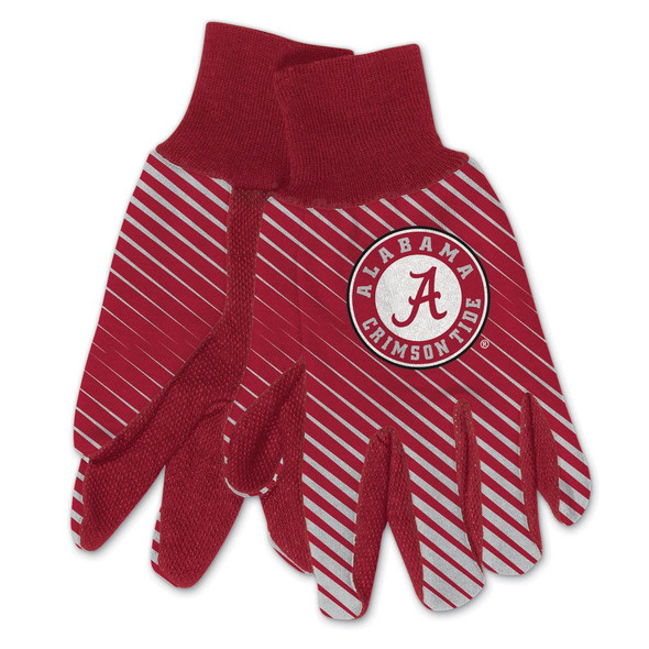 Alabama Crimson Two Tone Gloves Adult Size
