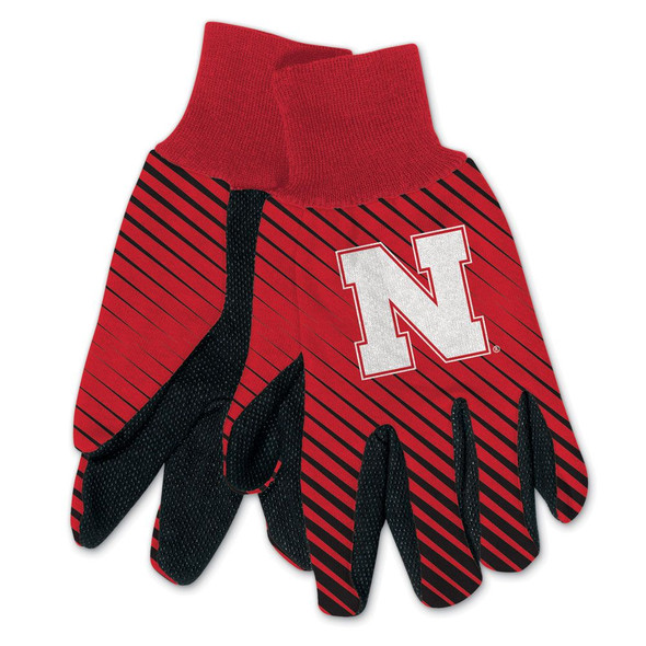 Nebraska Cornhuskers Two Tone Gloves Adult Size