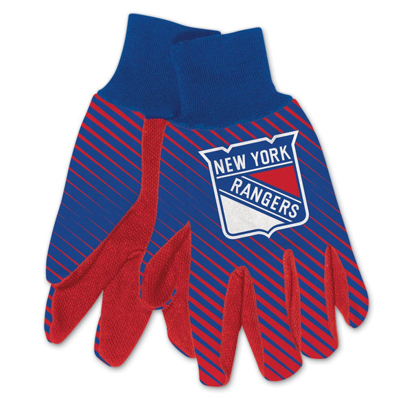 New York Rangers Two Tone Gloves Adult