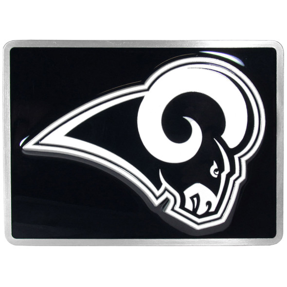 Los Angeles Rams Hitch Cover Class II and Class III Metal Plugs