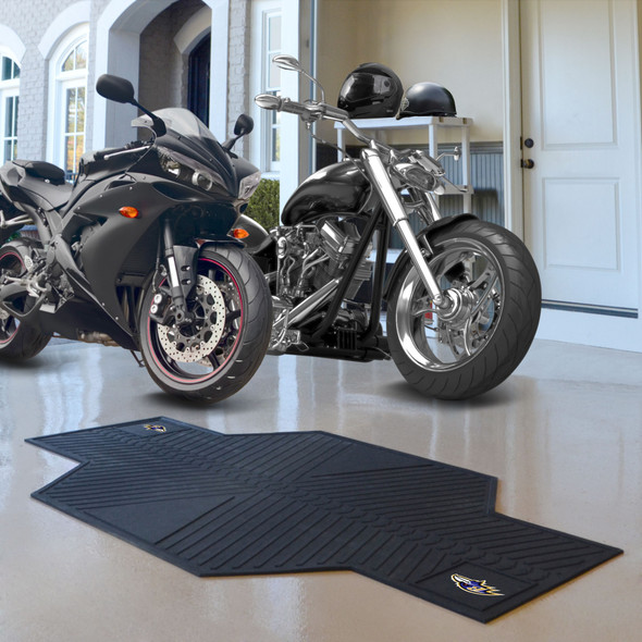 Baltimore Ravens Motorcycle Mat Raven Head Primary Logo Black
