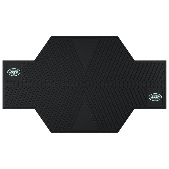 New York Jets Motorcycle Mat Oval Jets Primary Logo Black
