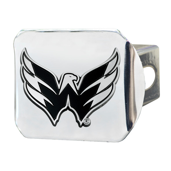 NHL - Washington Capitals Hitch Cover - Chrome on Chrome 3.4"x4"
