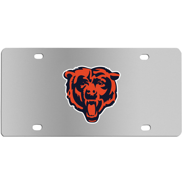 Chicago Bears Steel License Plate Wall Plaque