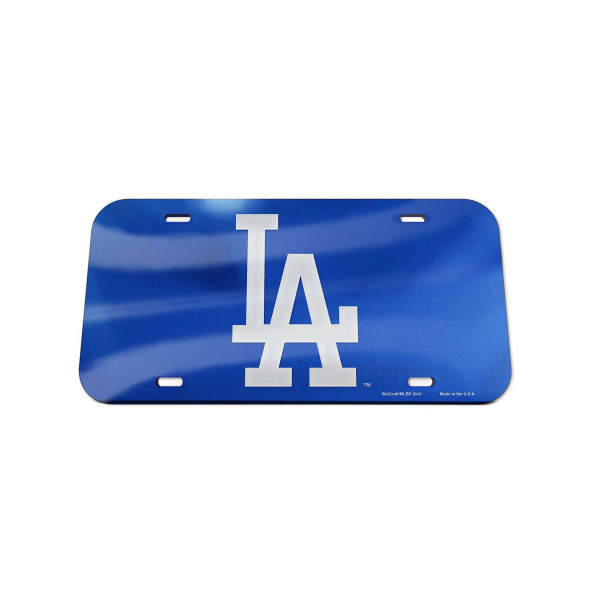 Los Angeles Dodgers Logo Crystal Mirror License Plate